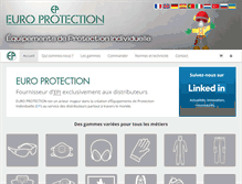 Tablet Screenshot of europrotection.com